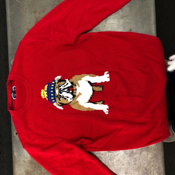 Charter Club Fun Sweater with Bulldog - Picture 4 of 4